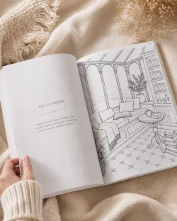 Reading Escapes - Livre de coloriage adulte lecture