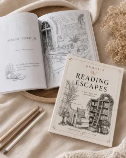 Reading Escapes - Livre de coloriage adulte lecture