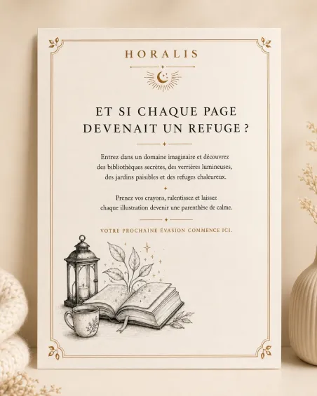 Reading Escapes - Livre de coloriage adulte lecture