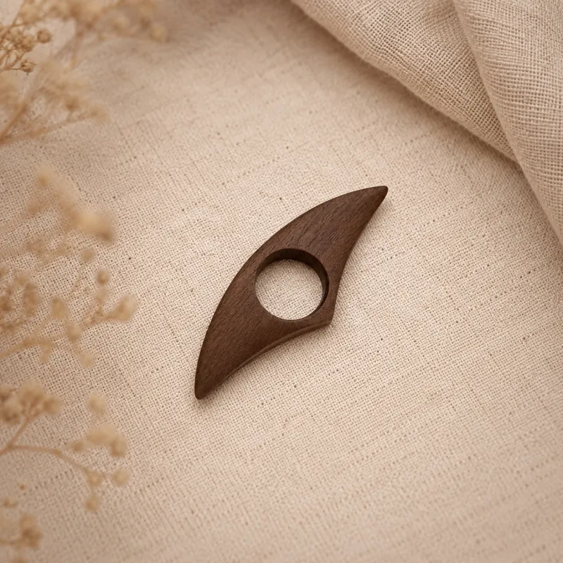 Bague de lecture en bois - Support de livre