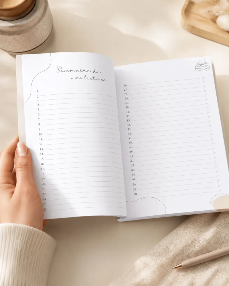 Journal de lecture Line - 100 fiches