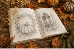 Cahier de coloriage Automne cosy & nature