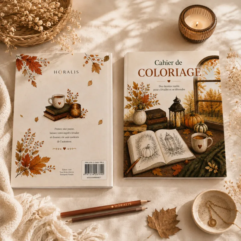 Cahier de coloriage Automne cosy & nature