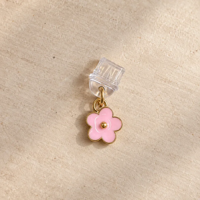 Bijou liseuse Fleur Girly Rose – Bouchon USB-C