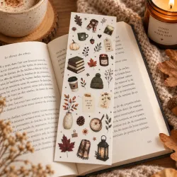 Marque-page Automne cosy & lecture
