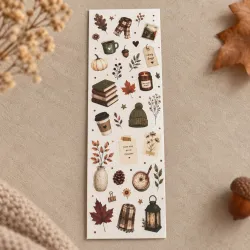 Marque-page Automne cosy & lecture