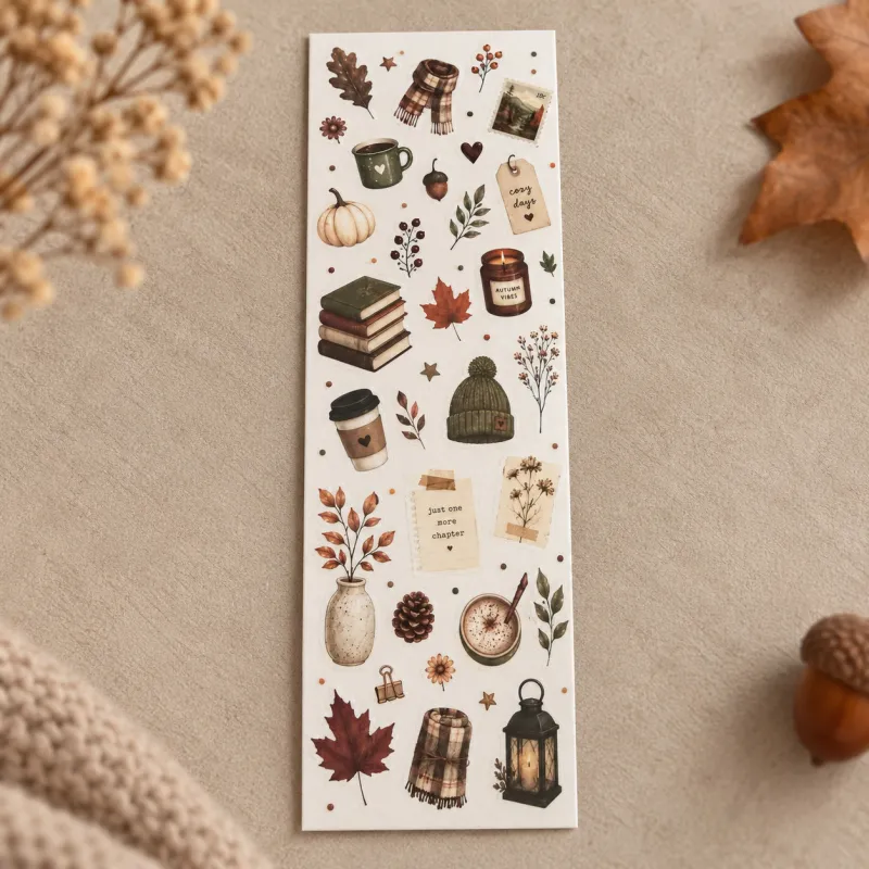 Marque-page Automne cosy & lecture