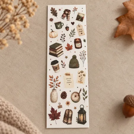 Marque-page Automne cosy & lecture