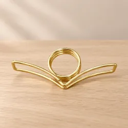 Support de livre - Bague de lecture dorée