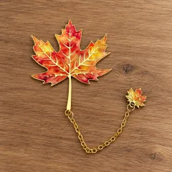 Marque-page automne Feuille Falling Love