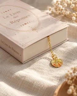 Marque-page Ginkgo doré – Bijou de livre